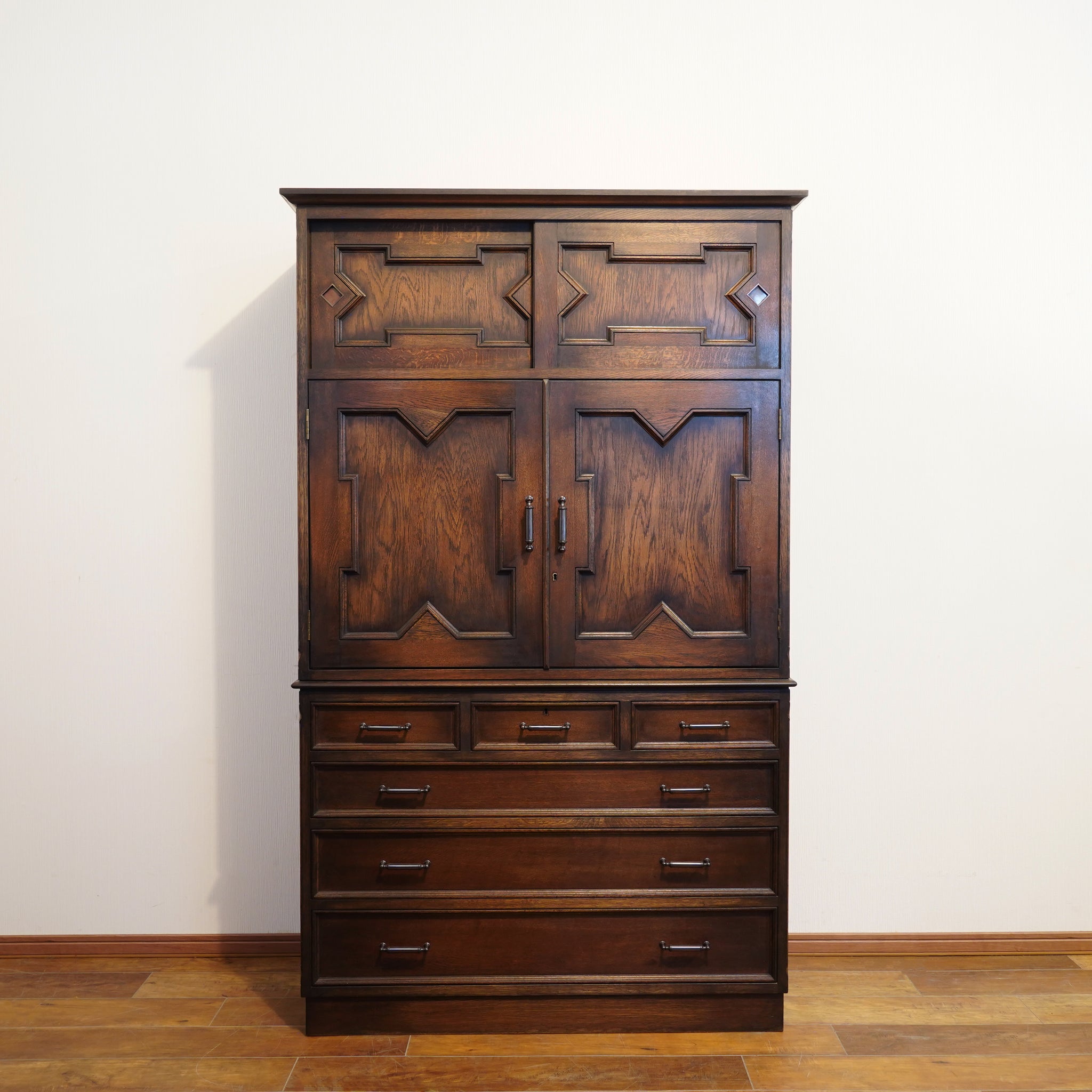 永田良介商店ワードローブ洋箪笥ビンテージモダン