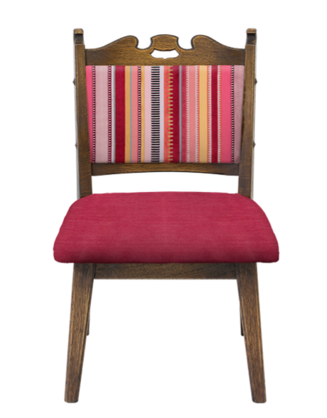 Polo chair Pink stripe (H)