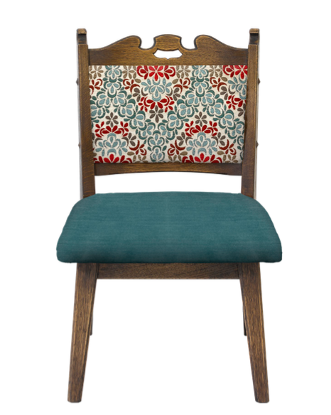 Polo Chair Turquoise flower (H)