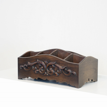 唐草彫刻入りスリッパラック(S)