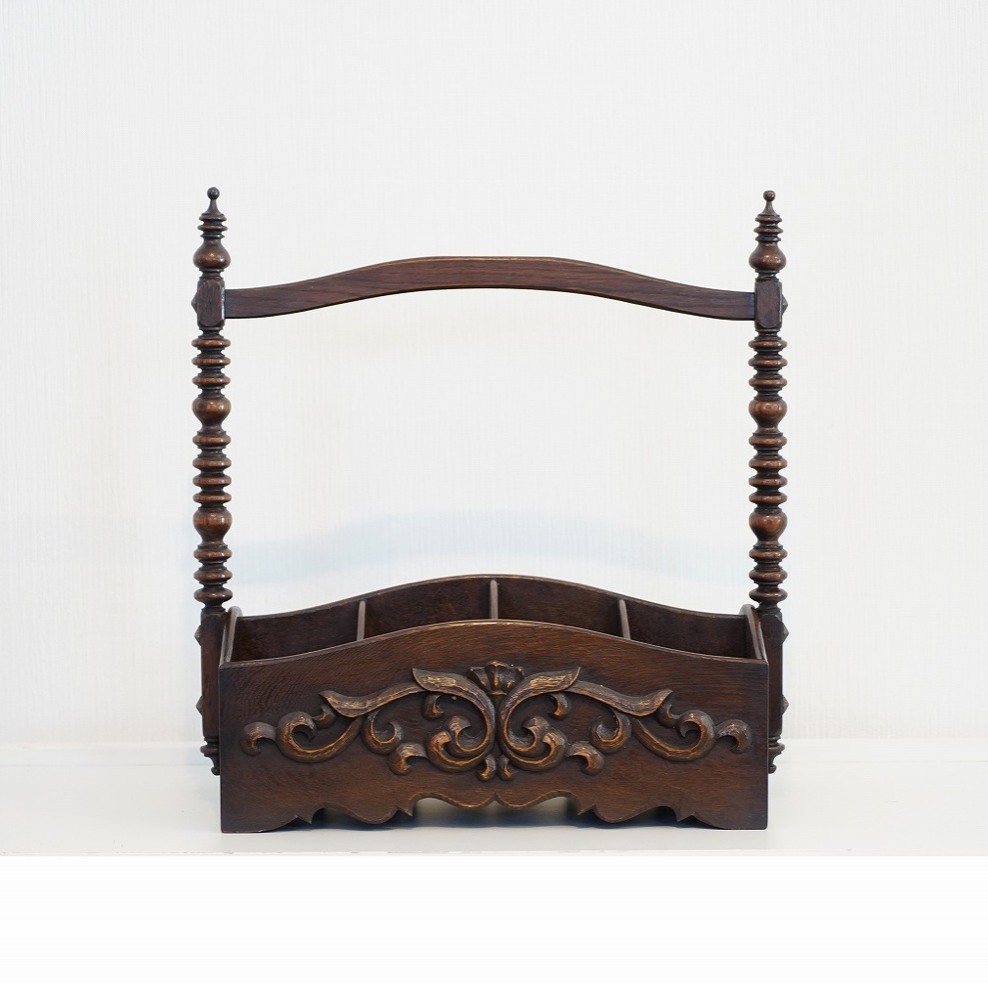 Arabesque carved slipper rack with handle (S)